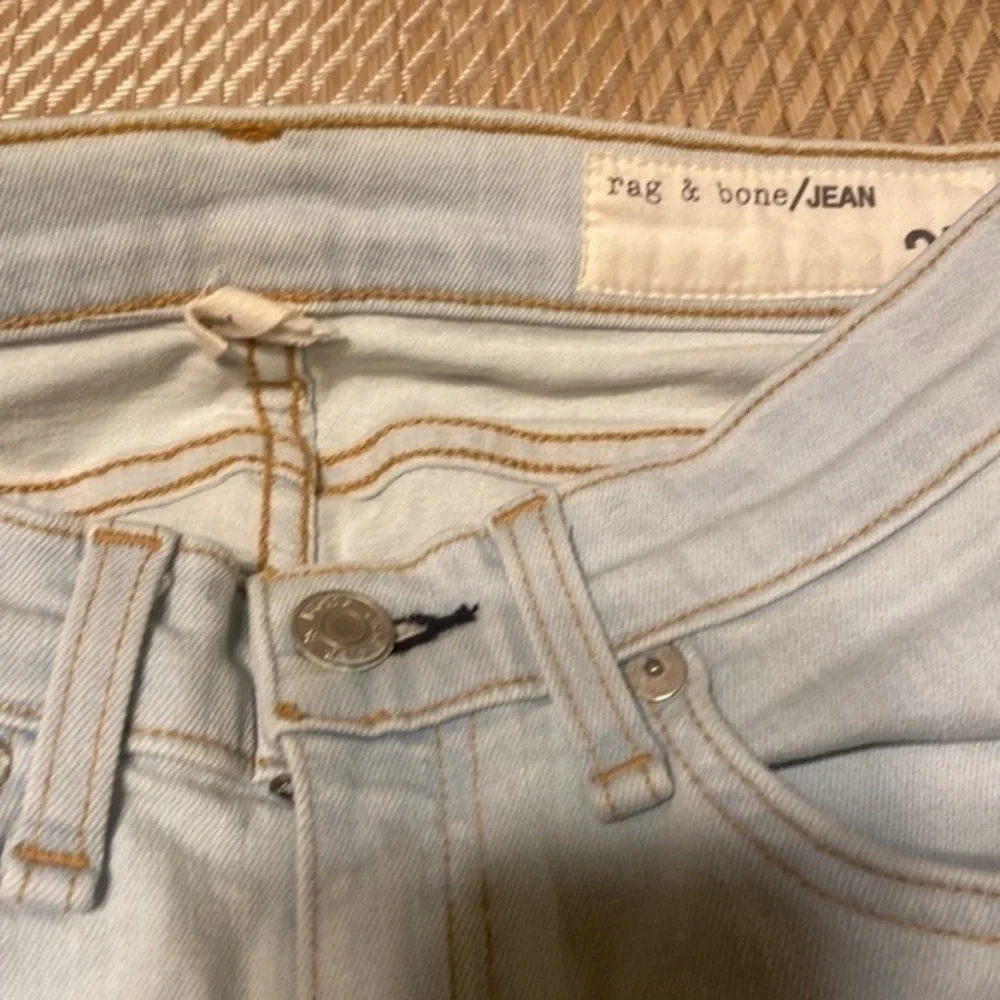 rag & bone Skinny Jeans.Blue . Lots stretch. Size25, light blue